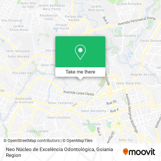 Neo Núcleo de Excelência Odontológica map