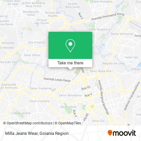 Milla Jeans Wear map