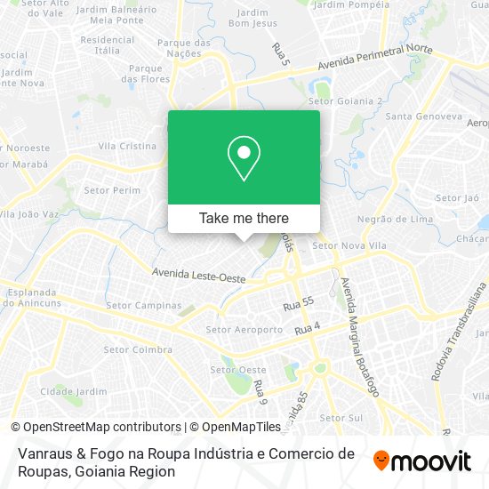 Mapa Vanraus & Fogo na Roupa Indústria e Comercio de Roupas