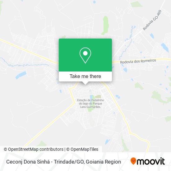 Ceconj Dona Sinhá - Trindade / GO map