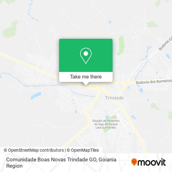 Comunidade Boas Novas Trindade GO map