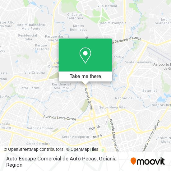 Mapa Auto Escape Comercial de Auto Pecas