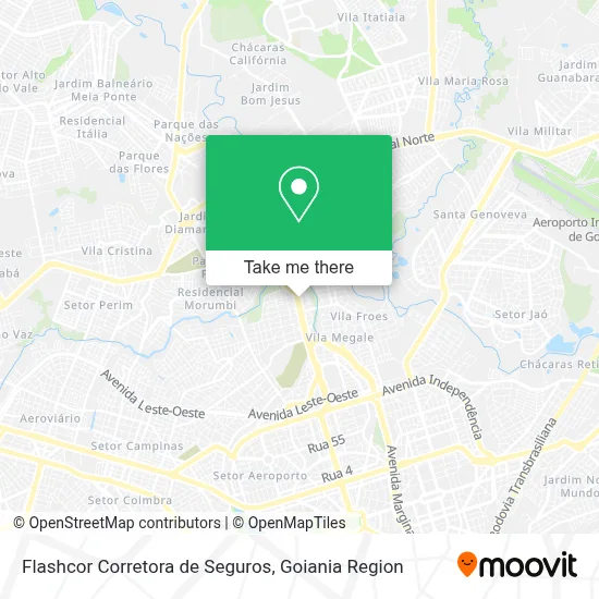 Flashcor Corretora de Seguros map