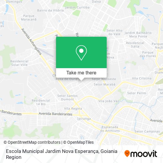 Mapa Escola Municipal Jardim Nova Esperança