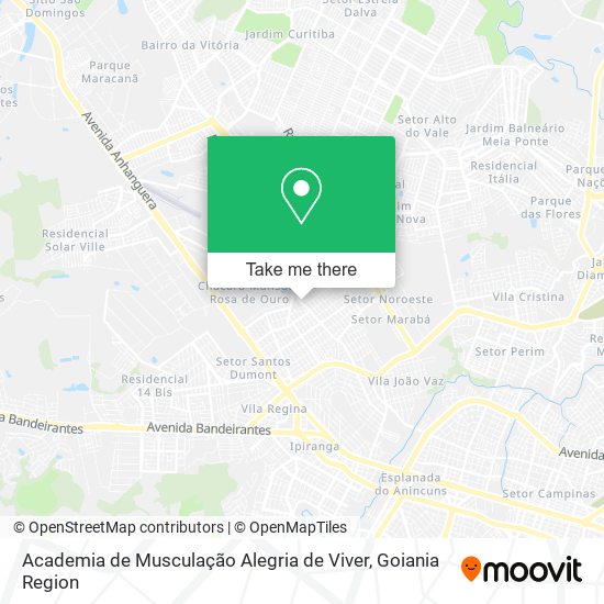 Mapa Academia de Musculação Alegria de Viver