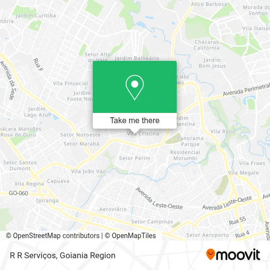 R R Serviços map