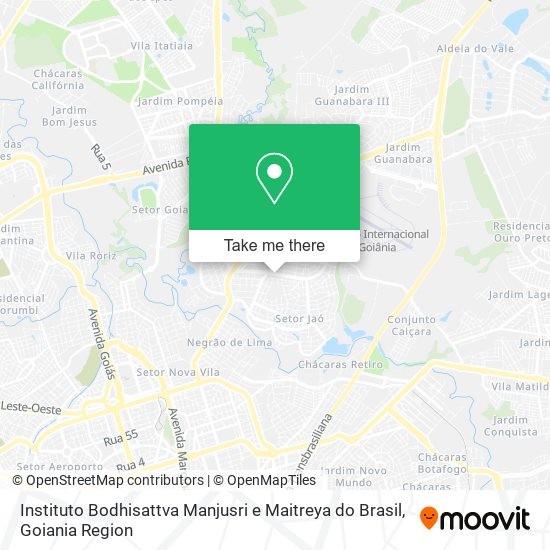 Instituto Bodhisattva Manjusri e Maitreya do Brasil map