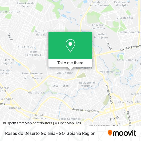 Rosas do Deserto Goiânia - GO map