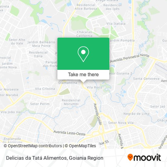 Delicias da Tatá Alimentos map