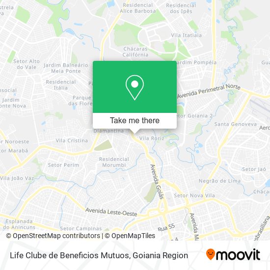 Life Clube de Beneficios Mutuos map