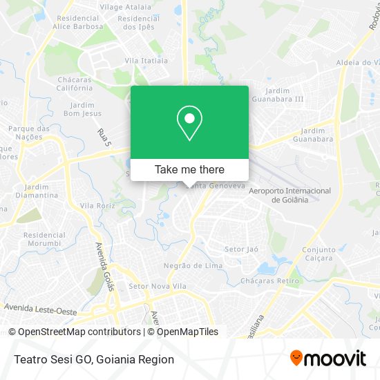 Teatro Sesi GO map