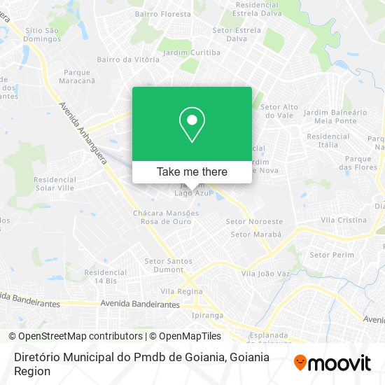 Diretório Municipal do Pmdb de Goiania map