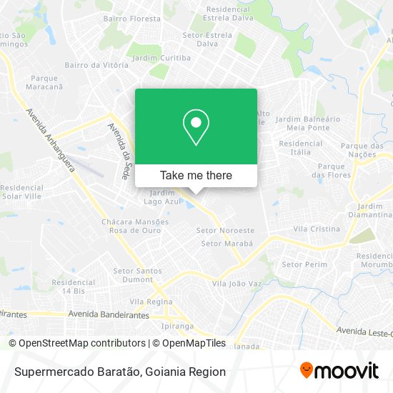 Mapa Supermercado Baratão