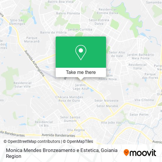 Mapa Monica Mendes Bronzeamento e Estetica