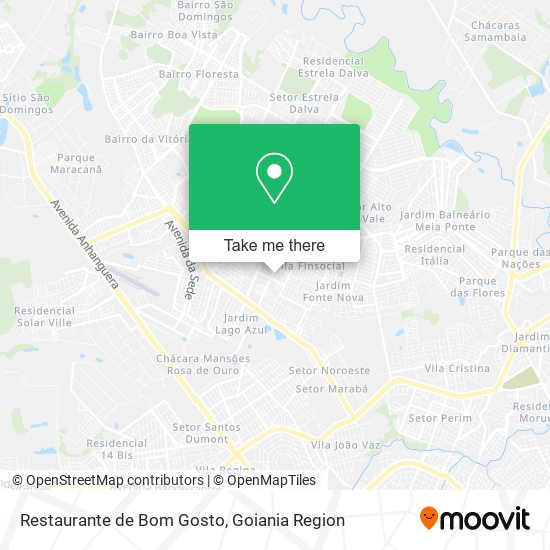 Mapa Restaurante de Bom Gosto