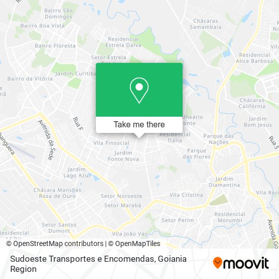 Sudoeste Transportes e Encomendas map