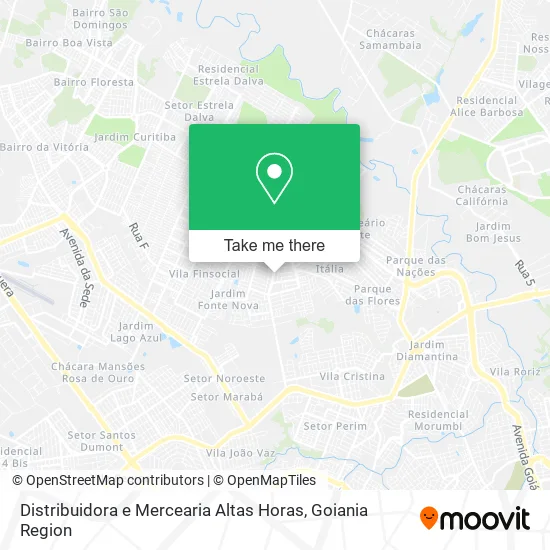 Distribuidora e Mercearia Altas Horas map