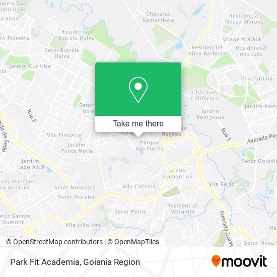 Mapa Park Fit Academia