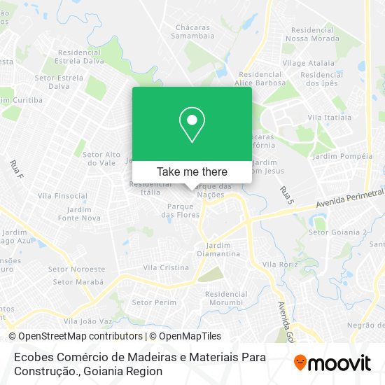 Ecobes Comércio de Madeiras e Materiais Para Construção. map