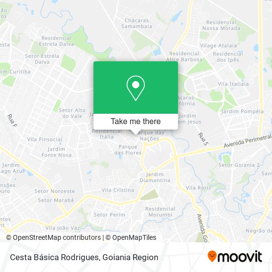 Cesta Básica Rodrigues map