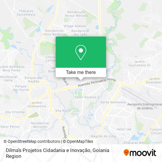 Dilma's Projetos Cidadania e Inovação map