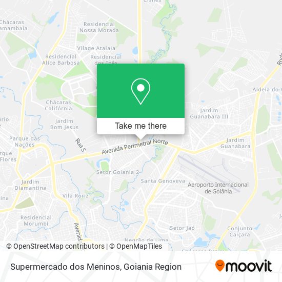 Mapa Supermercado dos Meninos