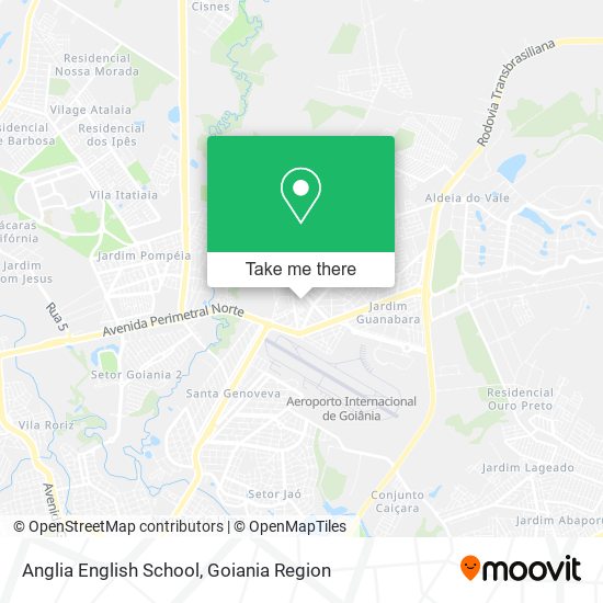 Anglia English School map