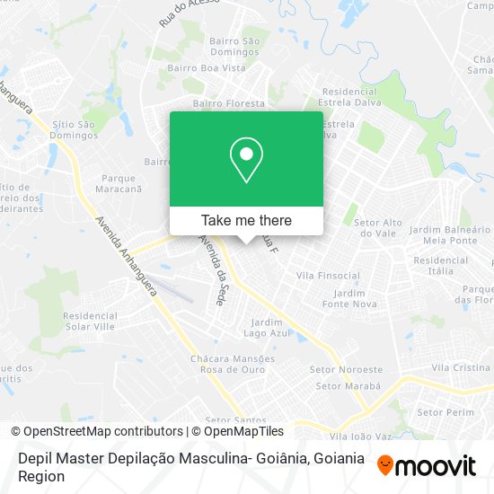 Depil Master Depilação Masculina- Goiânia map