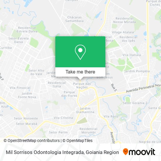 Mil Sorrisos Odontologia Integrada map