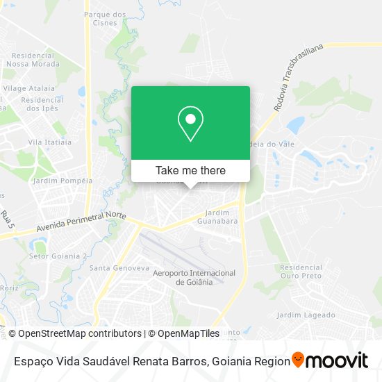Espaço Vida Saudável Renata Barros map