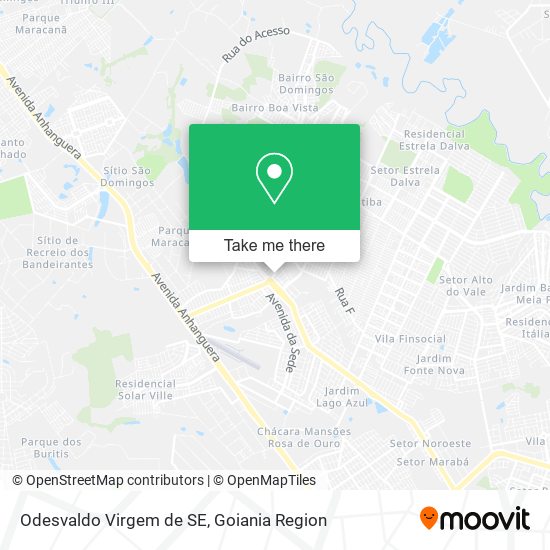 Odesvaldo Virgem de SE map