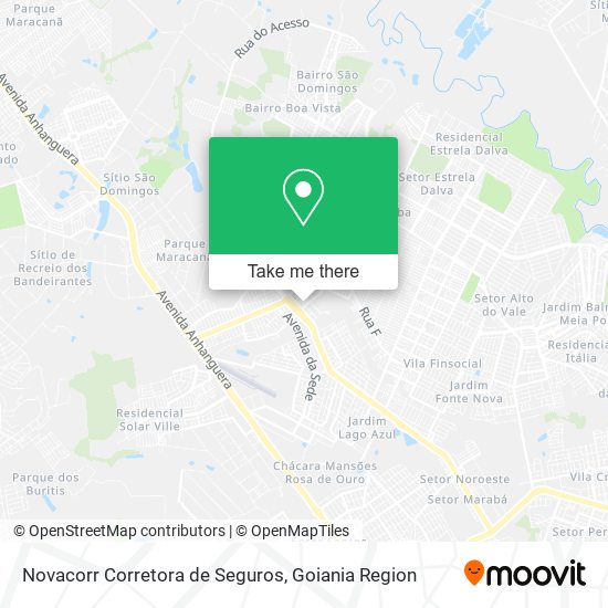 Mapa Novacorr Corretora de Seguros