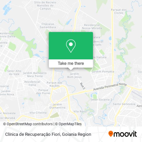 Clínica de Recuperação Fiori map