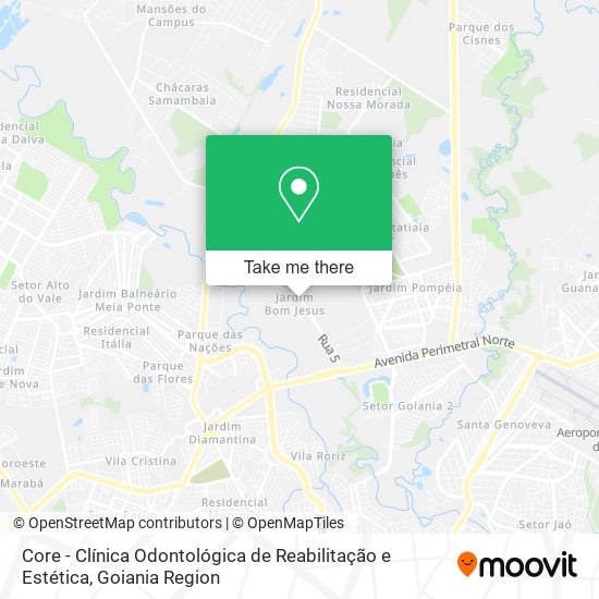 Core - Clínica Odontológica de Reabilitação e Estética map