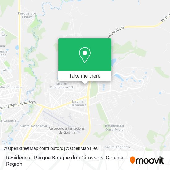 Mapa Residencial Parque Bosque dos Girassois