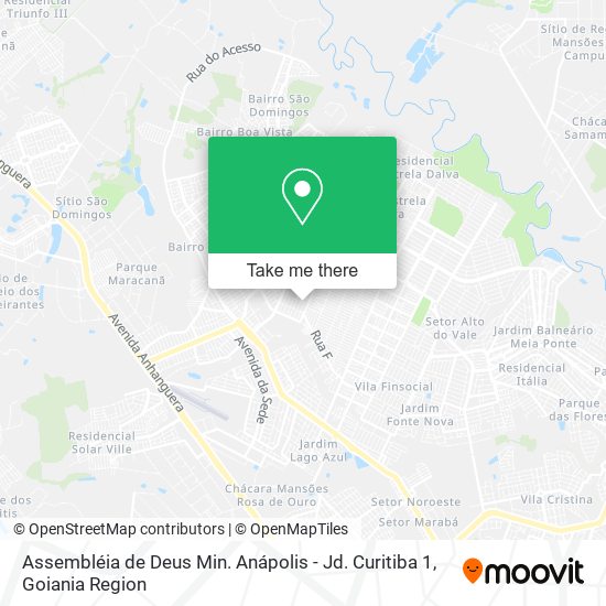 Assembléia de Deus Min. Anápolis - Jd. Curitiba 1 map