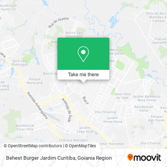 Mapa Behest Burger Jardim Curitiba