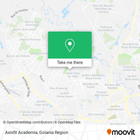 Mapa Axisfit Academia