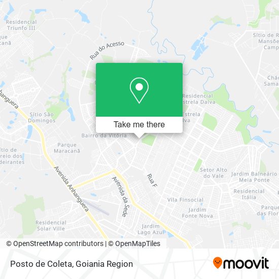 Posto de Coleta map