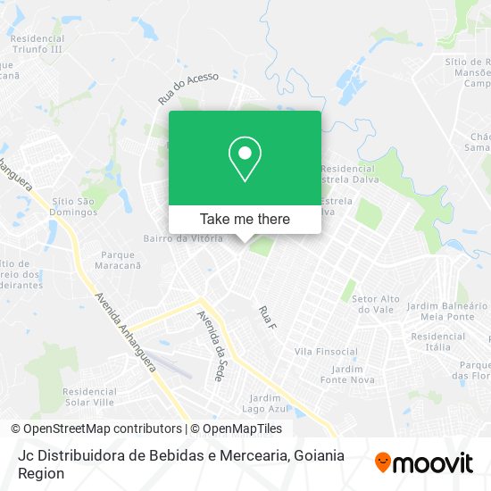 Mapa Jc Distribuidora de Bebidas e Mercearia