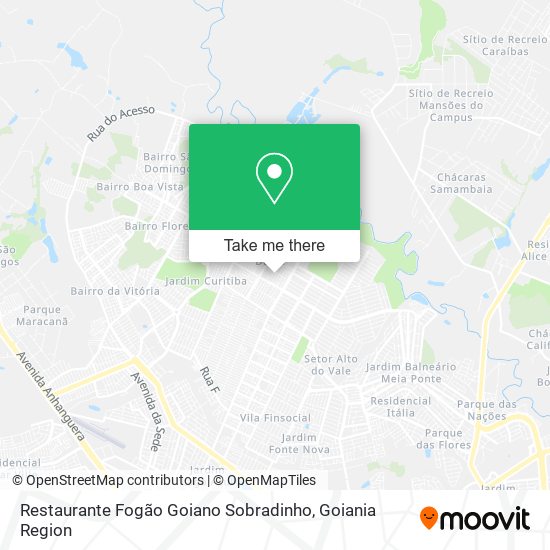 Mapa Restaurante Fogão Goiano Sobradinho