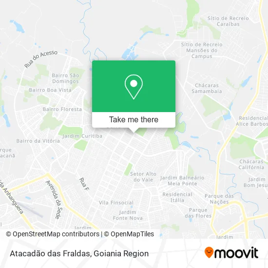 Atacadão das Fraldas map