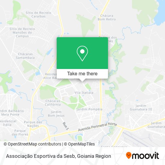 Mapa Associação Esportiva da Sesb