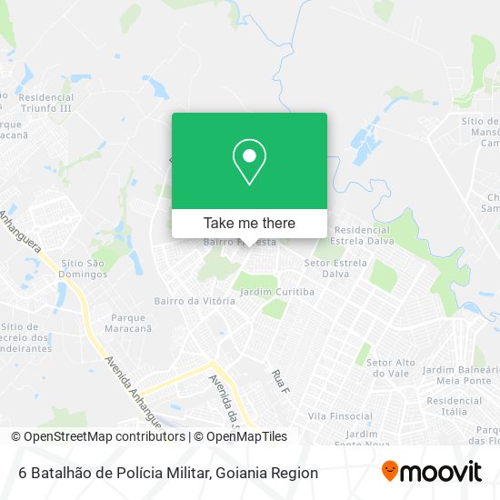 Mapa 6 Batalhão de Polícia Militar