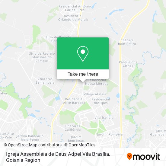 Mapa Igreja Assembléia de Deus Adpel Vila Brasília