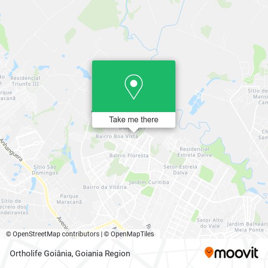 Mapa Ortholife Goiânia