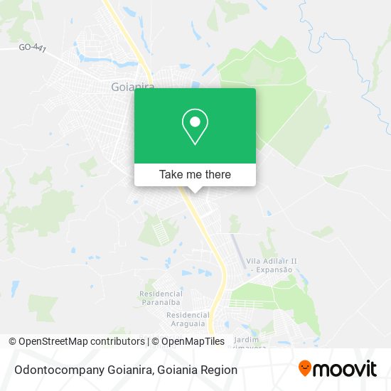 Odontocompany Goianira map