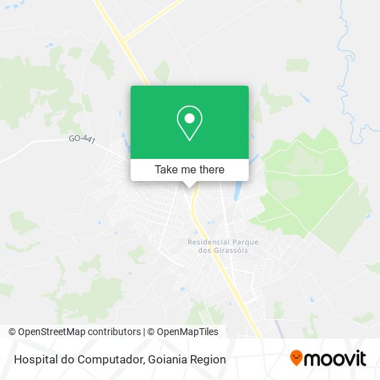 Hospital do Computador map