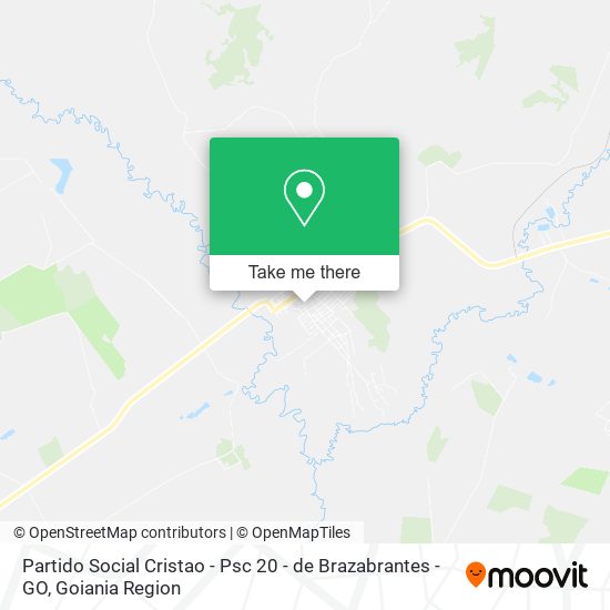 Partido Social Cristao - Psc 20 - de Brazabrantes - GO map
