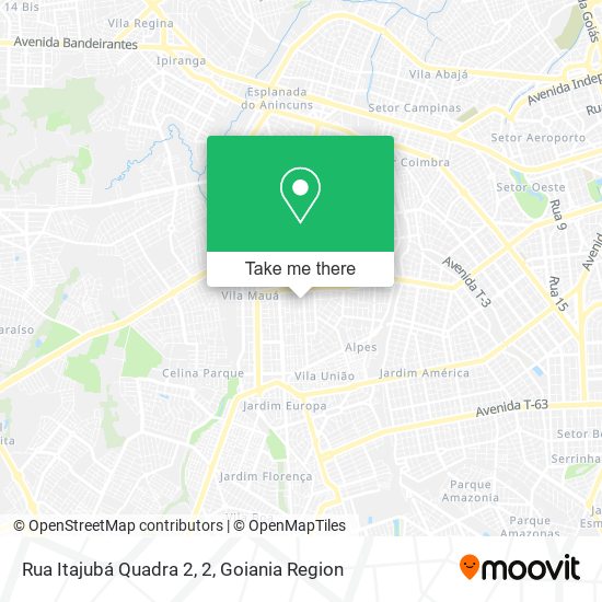 Rua Itajubá Quadra 2, 2 map